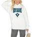 Women's Gameday Couture White UNC Wilmington Seahawks Good Catch Premium Fleece Pullover Hoodie