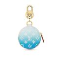 Louis Vuitton Accessories | Louis Vuitton Blue Monogram Multipochette Lanyard Key Pouch Round Coin 1lk119a | Color: Blue | Size: 3"L X 0.3"W X 3"H