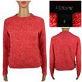 J. Crew Sweaters | J Crew Womens Small Lambswool Cropped Crewneck Sweater Orange Buttons H4164 Euc | Color: Orange | Size: S