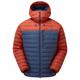 Mountain Equipment - Earthrise Hooded Jacket - Daunenjacke Gr XXL rot/blau