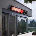 Electric Outdoor Heater, Wall-Mounted Patio Heater, 3S Fast Heating Waterproof Radiant Infrared Space Heater for Home/Commercial,220V/2000W
