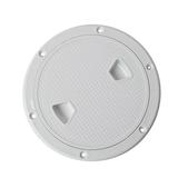 4/6/8 Inch Deck Plate Waterproof Cover Lid Screw Type for Kayak Boat Fishing Rigging White - 6å¯¸