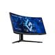 Viewsonic XG341C-2K 86,4 cm (34 Zoll) Curved Gaming Monitor (UWQHD, Quantum Dot, 1ms, 200 Hz, FreeSync Premium Pro, HDR, RGB Beleuchtung, HDMI, DP, USB-C, höhenverstellbar) Schwarz