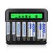 Universal 8 Slots Ni-MH/Ni-CD 5V AA/AAA/C/D Batteries Battery Charger Rechargeable Battery LCD Display 2