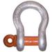 CM 1-1/8 Nominal Chain Size 15 Ton Alloy Steel Screw Anchor Shackle 1-3/8 Diam 1-1/4 Pin Diam 1-25/32 Wide Inside Jaw 2-5/8 Inside Width