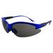 Birdz Eyewear Flamingo Safety Glasses for Nurses Dental Assistant Glasses Shooting Sunglasses for Women Ladies Men Blue Frame w/Smoke Lens