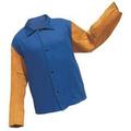 Radnor Large Blue Cotton Flame Resistant Jacket With Snap Front Closure (6 Pack)