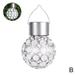 Hanging Solar Lights Outdoor Hollow Decorative Lights Sinhoon Hanging Lantern Chandelier Hollow Ball Lamp Waterproof Chandeliers for Lawn Patio Yard Walkway Driveway Pathway Landscape