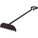 Dagan EM-RK-129 Individual Hearth & Fire Pit Tool with Hook Handle - Ember Rake Black