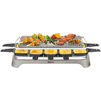 TEFAL Raclette "PR457B Pierrade" Raclettes grau (grau, edelstahlfarben) Raclette