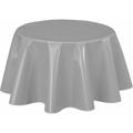 Nappe ronde en toile cirée design uni Joys - Diam. 150 - Gris