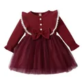 Robe Tutu en Maille à Manches sulfpour Bébé Fille de 3 à 24 Mois Tenue de Princesse Costume de ix