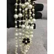 Collier ras du cou en perles d'eau douce pour femme pendentif camélia numéro 5 bijoux pour pull de