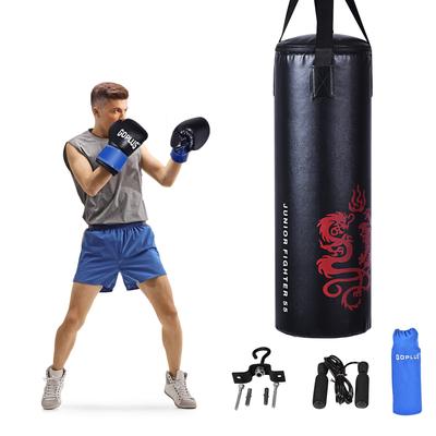 Goplus 40Lbs Filled Punching Boxing Suit w/Sandbag Gloves Rucksack