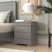 GALANO Louis Philippe 2-Drawer Bedside Table Cabinet Nightstand w/Drawers Storage