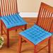 Colorful Chair Cushion Pads with Chair Ties - Set of 2 - 16.060 x 9.560 x 5.370