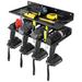 Costway Power Tool Organizer 4 Slot Drill Holder Wall Mounted Storage - 17'' x 8.5'' x 2''