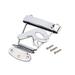 R Shape 6 String Guitar Tailpiece Bridge Metal Semi-Hollow Tailpiece Bridge Replacement Parts Accessory for Jazz Guitar GA423A (Silver)