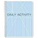 BookFactory Daily Activity Log Book/Day Log Book/Diary Wire-O Bound - 100 Pages 8.5 x 11 (LOG-100-7CW-PP-(DailyActivity))