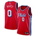 "Philadelphia 76ers Jordan Statement Edition Swingman Jersey - Rouge - Tyrese Maxey - Unisexe - Homme Taille: XL"