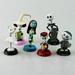 6Pc The Nightmare Before Christmas Jack Skellington Pvc Action Figure Collection Model Bobble Head Dolls Toy For Children