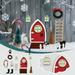 SDJMa 12Pcs Doll House Christmas Decoration Lantern Wreath Mini Tree Gift Boxes Dollhouse 1:12 Toyhouse Miniature Scene Model Pretend DIY Fairy Figurines Garden Hanging Ornaments Party Favors