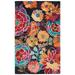 SAFAVIEH Aspen Candelario Colorful Floral Wool Area Rug Charcoal/Blue 3 x 5