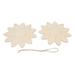 Wooden Flower Cutouts Shape Wood Chip Decor Pendant 2pcs Flower Cutouts With 2 Hemp Rope For Home Garden For Photo Props For Gift Tag