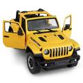 Rastar 2.4Ghz Remote Control 1/14 Jeep Wrangler Rubicon Licensed RC Model Car w/Open Doors Yellow