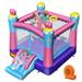 Gymax Inflatable Bounce House 3-in-1 Princess Theme Inflatable Castle w/ 750W Blower