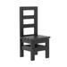 1/6 Desk Furniture By for 12 Action Figure Dolls Accessories Doll House Decoration Miniature Furniture - Black