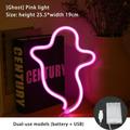 Halloween Ghost Neon Signs Neon Light LED Lamp Night Table Lamp for Kids Room Party Living Room Home Decoration