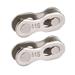 Tiyuyo 2pcs Bicycle Chain Link Connector Magic Buttons Buckles (11 Speed)(Silver)