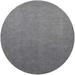 Ahgly Company Machine Washable Indoor Round Industrial Modern Grey Gray Area Rugs 7 Round