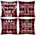 Christmas Pillow Covers 18x18 Set of 4 for Christmas Decorations Happy Holiday Gnomes Merry Christmas Winter Pillow Covers for Coach Sofa Decorations