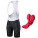 Men Breathable Padded Bib Shorts Quick-drying Cycling Shorts Bike Bib Shorts