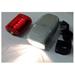 SCURRY Detachable Bicycle Light Set | 4.5 (11.4 cm) Front Headlight & 1.5 x 2.5 (3.8 cm x 6.4 cm) LED Rear Light | Flexible Brackets | Versatile Mounting | Nighttime Safety Solution