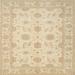 Ahgly Company Machine Washable Indoor Square Traditional Khaki Gold Area Rugs 4 Square