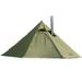 Tipi Hot Tent with Fire Retardant Stove Jack for Flue Pipes 2~3 Person Lightweight Teepee Tents for Family Team Outdoor Backpacking Camping Hiking