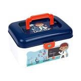 Baby Toys Children Play Every Doctor Toy Storage Box Simulation Boy And Girl Box Kids Toys Plastic Blue