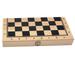 Deluxe 29 x Wooden Travel Chess Set with Folding Chess Board Educational Toys for Kids and Adults - Chess Checker Backgammon Board Games 29x29cm