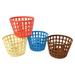 Pack of 4 Dollhouse Storage Basket Pretend Toy Mini Model Clothes Baskets for Kitchen Doll House Accessories Garden boys and girls Kids Children