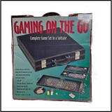 Gaming On The Go - Complete Adult Gaming Set In a Suitcase Craps Roulette Blackjack Poker