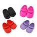 16 Inch Salon Doll Shoes 4 Pairs Sandals Slip On Outfit Fit For Others 40cm Doll