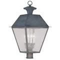 4 Light Outdoor Post Top Lantern in Coastal Style 15 inches Wide By 27.5 inches High-Charcoal Finish Bailey Street Home 218-Bel-1119615