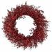 Vickerman 28â€³ Artificial Red Berry Wreath. Incorporate a pop of Color into Your Holiday Decorating Projects with red Berries. This Wreath is Indoor and Outdoor Safe.