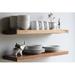 Urban Legacy 2 Piece Walnut Solid Wood Floating Shelf Wood in Brown | 1.75 H x 24 W x 11 D in | Wayfair 02368