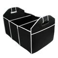 NUOLUX Car Storage Box Nonwoven Car Trunk Storage Bag Folding Storage Bag Tool Bag Car Storage Box (Black Random Style Handle)