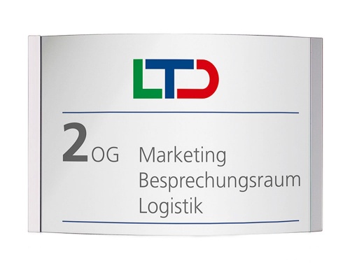 ORLANDO Wegweiser A2 quer, silber Image