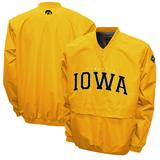 Men's Franchise Club Gold Iowa Hawkeyes Members Windshell V-Neck Pullover Jacket